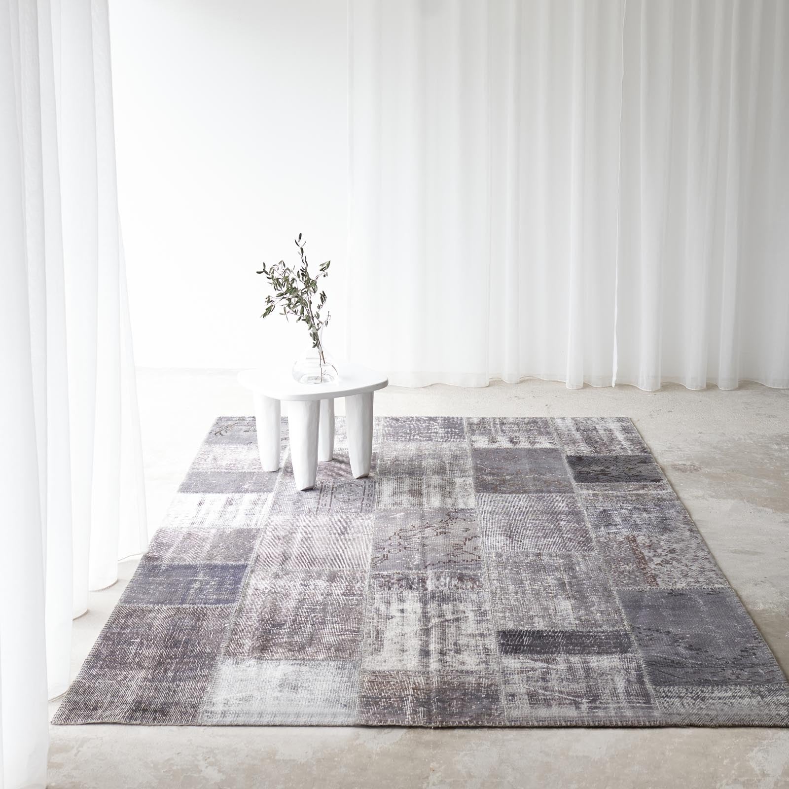 Patchwork Rug | Grey W205 X L305 Cm