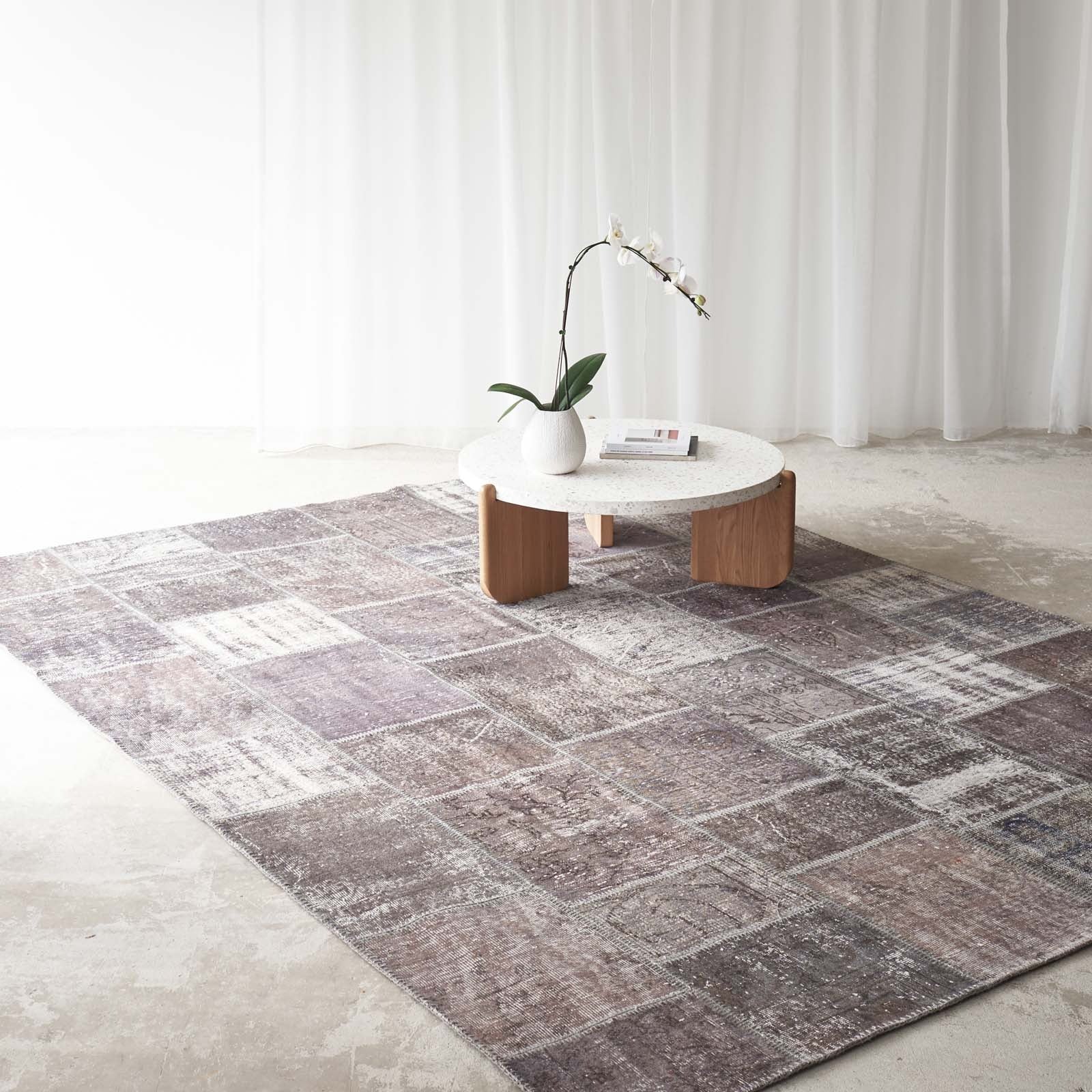 Patchwork Rug | Porpoise W245 X L346 Cm