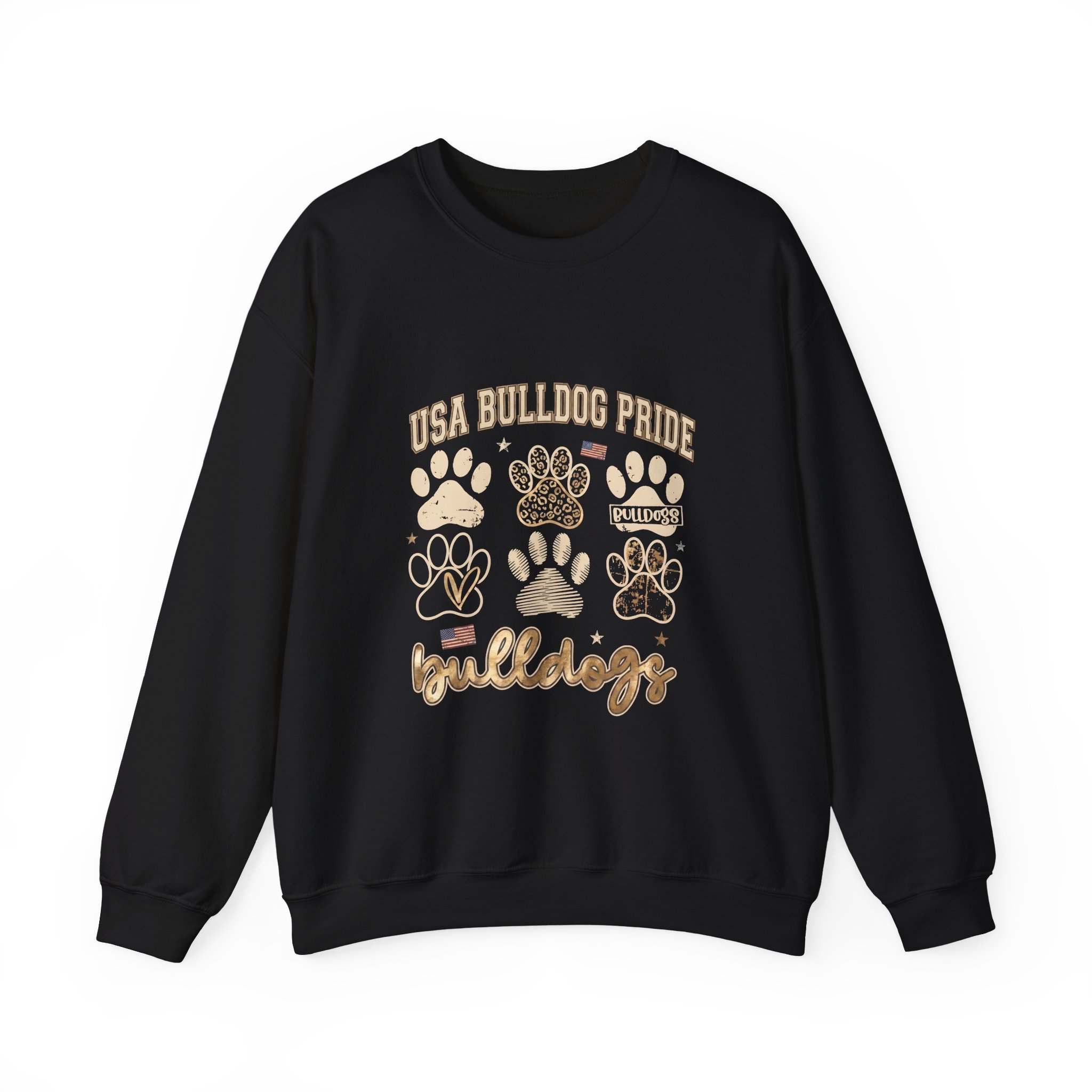 Paw Print Game Day Sweatshirt, Vintage School Spirit Crewneck