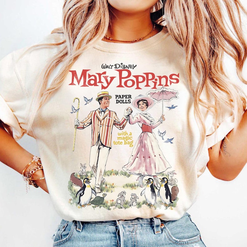 Walt Disney Mary Poppins Paper Dolls T-Shirt