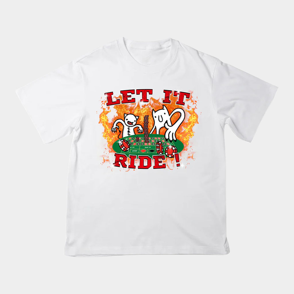 Let It Ride Graphic Tee With Playful Animals