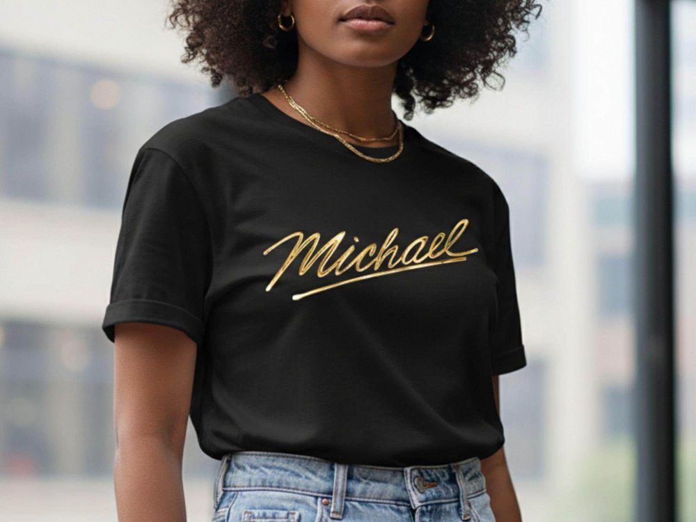 Personalized Michael Script Tee