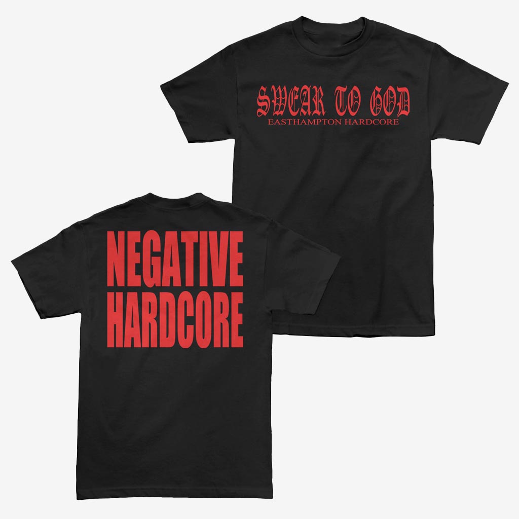 Swear To God Negative Hardcore Black T-Shirt