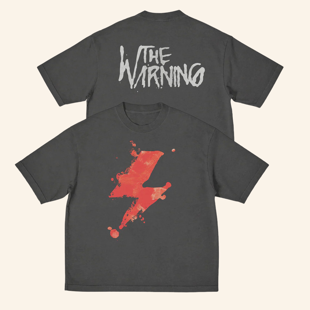 The Warning Band Logo Shirt With Lightning Graphic