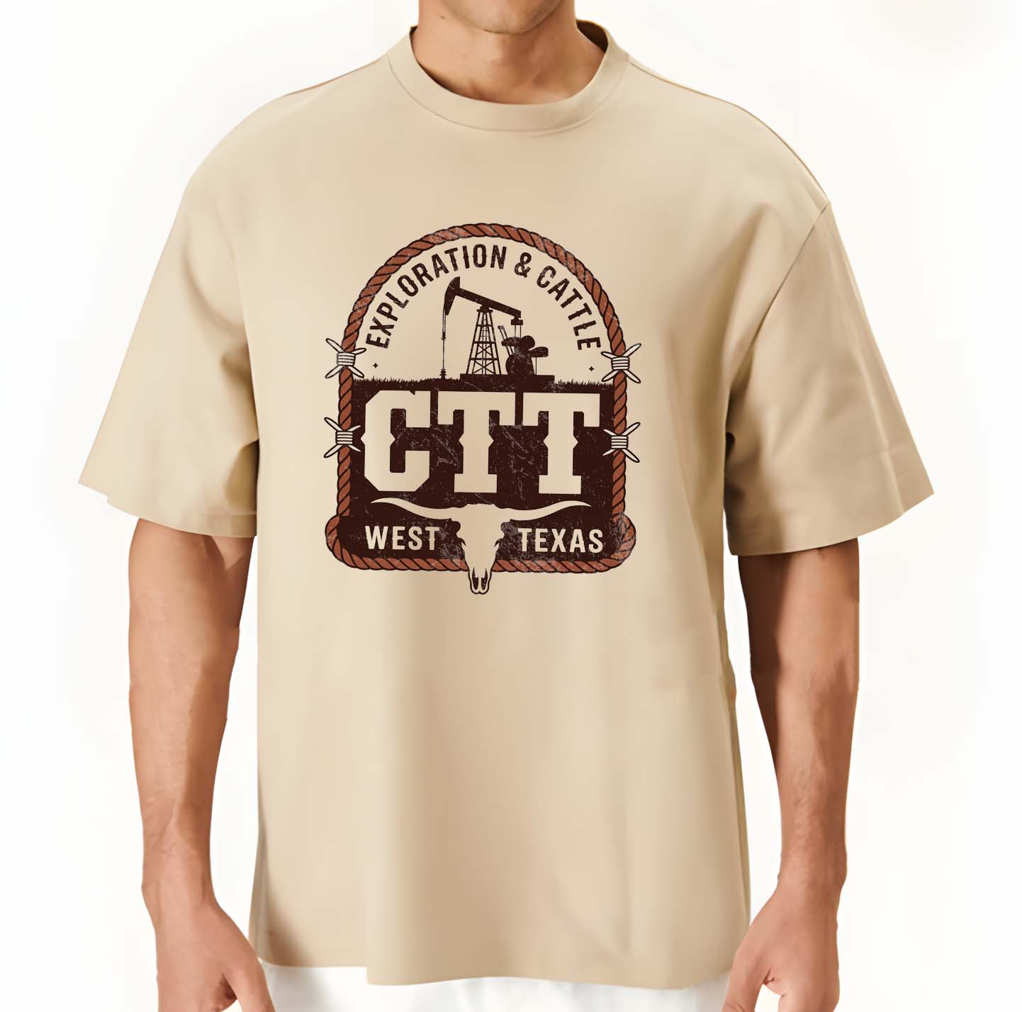 West Texas Exploration And Cattle Graphic Tee