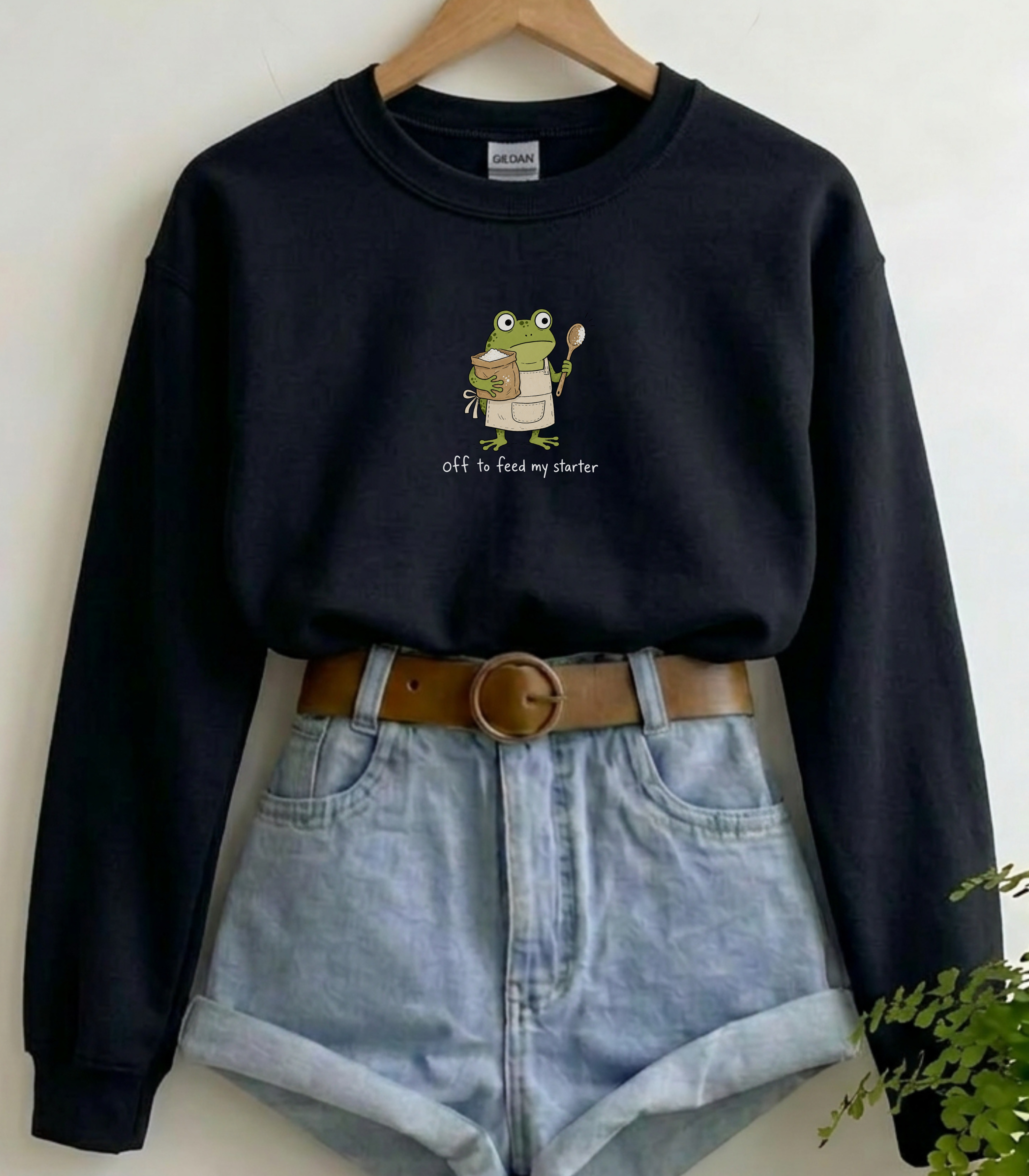 Sourdough Sweatshirt | Off To Feed My Starter Frog
