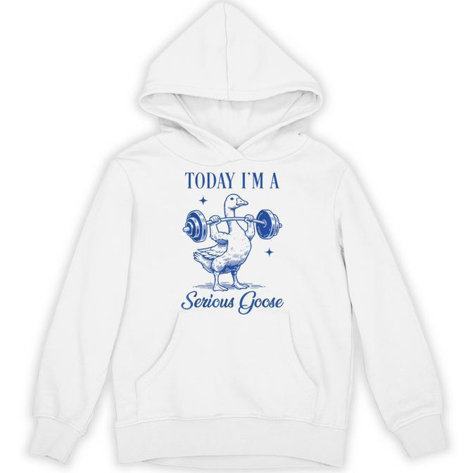Today I'M A Serious Goose Gym Fitness Goose Hoodie