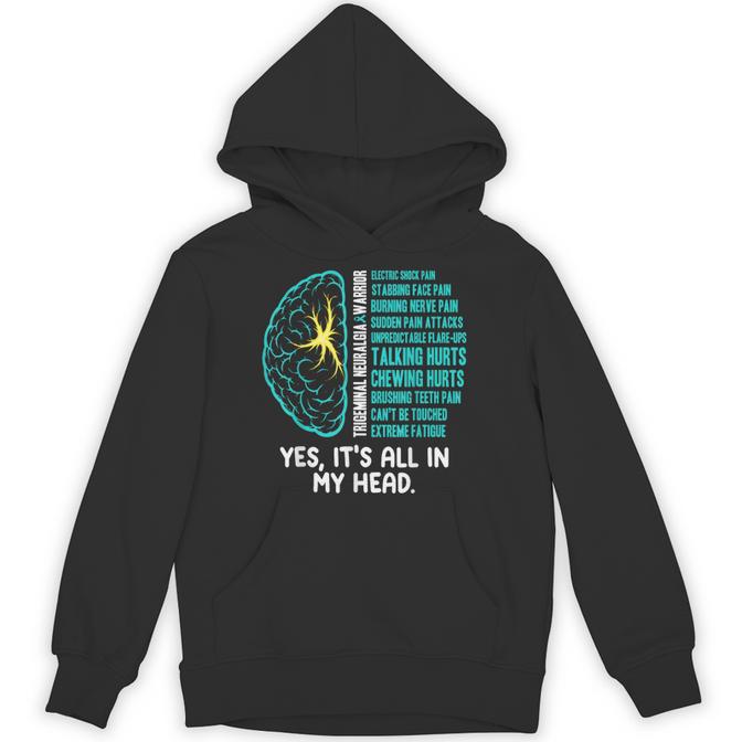 Trigeminal Neuralgia Warrior Tn Nerve Pain Hoodie