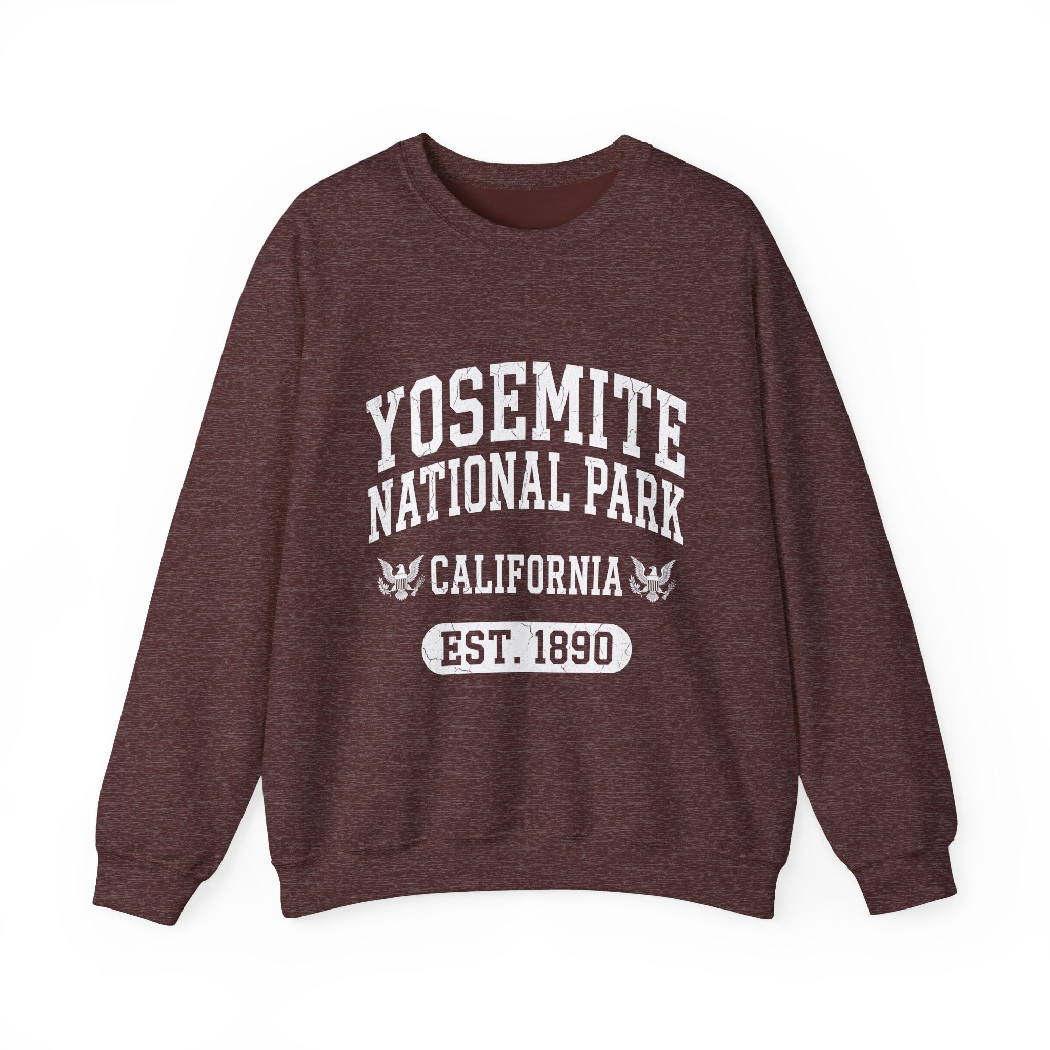 Yosemite National Park California Crewneck Sweatshirt – Est. 1890 Vintage-Style Graphic