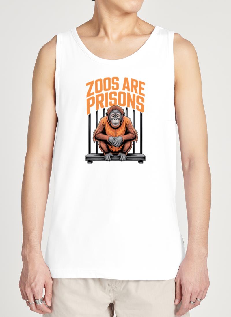 Zoos Are Prisons Animal Liberation Statement - Unisex Tank Top